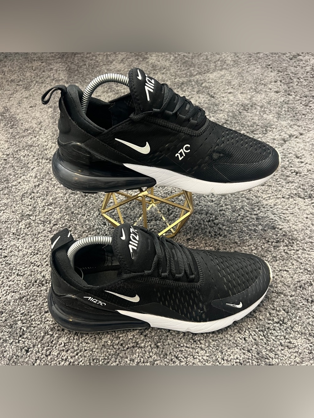Nike Air Max 270 Women’s Size 9.5 Black Anthracite White AH6789-001 MSRP $150